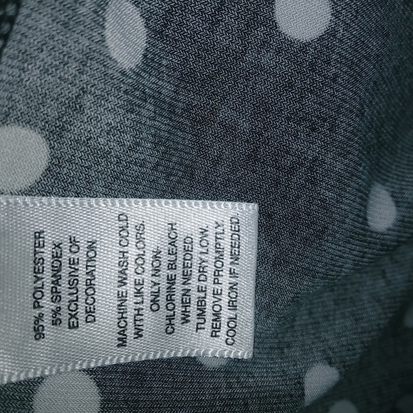 White House Black Market XS Sleeveless Mini Dress Black White Polka Dot - Picture 8 of 11